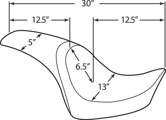 DS Black Leather Vinyl Smooth Predator Seat