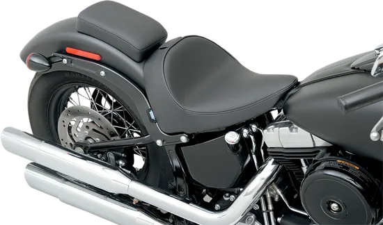 DS Black Leather Vinyl Smooth Solo Seat