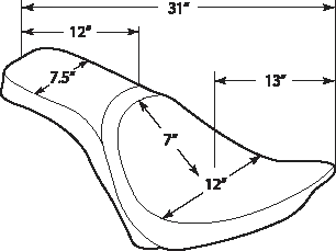 DS Black Vinyl Leather Smooth Predator III Seat