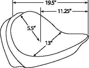 DS Black Leather Vinyl Smooth Solo Seat EZ Glide