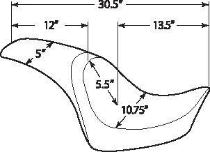 DS Black Leather Vinyl Smooth Predator Seat