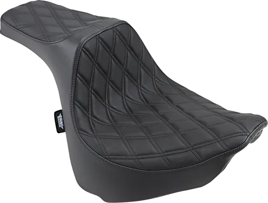 DS Black Vinyl Double Diamond Stitch Predator III 2 Up Seat