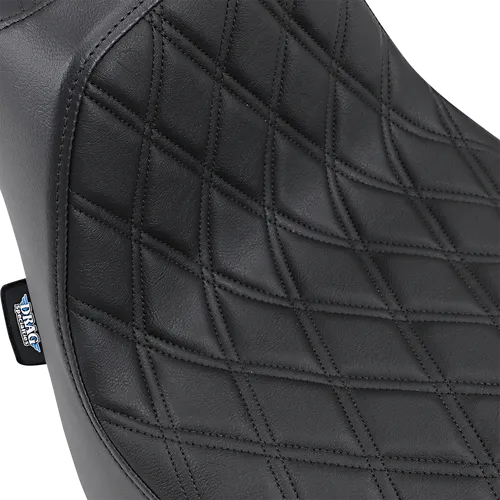 DS Black Vinyl Double Diamond Stitch Predator III 2 Up Seat