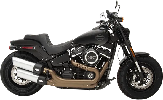 DS Black Vinyl Silver Double Diamond Stitch Predator III 2 Up Seat