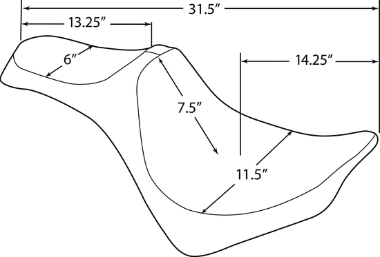 DS Black Vinyl Smooth Predator III 2 Up Seat