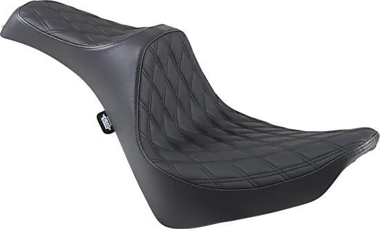 DS Black Vinyl Double Diamond Stitch Predator III 2 Up Seat