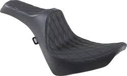 DS Black Vinyl Double Diamond Stitch Predator III 2 Up Seat