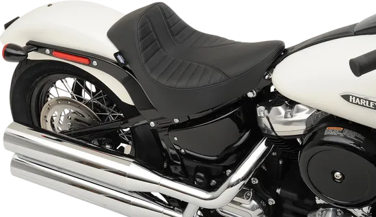 DS Black Vinyl Scorpion Stitch EZ Mount Solo Seat