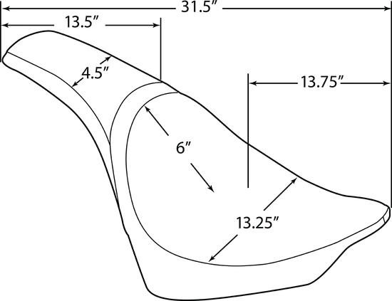 DS Black Leather Vinyl Smooth Predator Seat