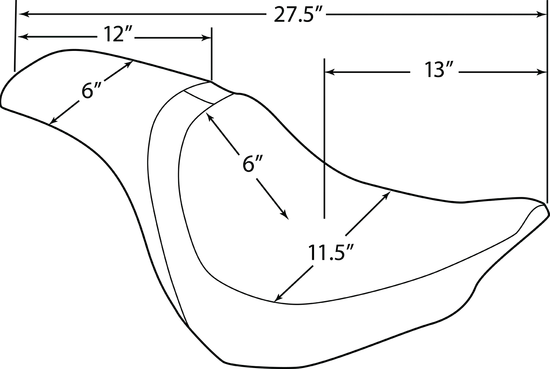 DS Black Vinyl Smooth Predator Seat