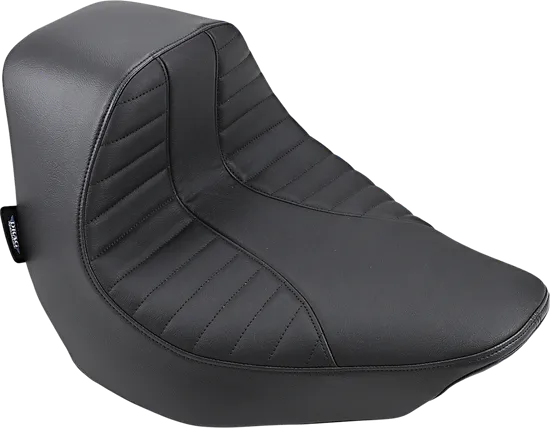 DS Black Vinyl Suede Scorpion Stitch EZ Mount Solo Seat