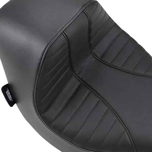 DS Black Vinyl Suede Scorpion Stitch EZ Mount Solo Seat