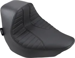 DS Black Vinyl Suede Scorpion Stitch EZ Mount Solo Seat