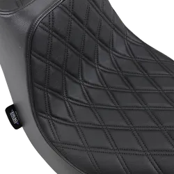 DS Black Vinyl Double Diamond Stitch Predator III 2 Up Seat