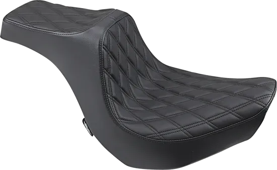 DS Black Vinyl Double Diamond Stitch Predator III 2 Up Seat