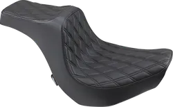DS Black Vinyl Double Diamond Stitch Predator III 2 Up Seat