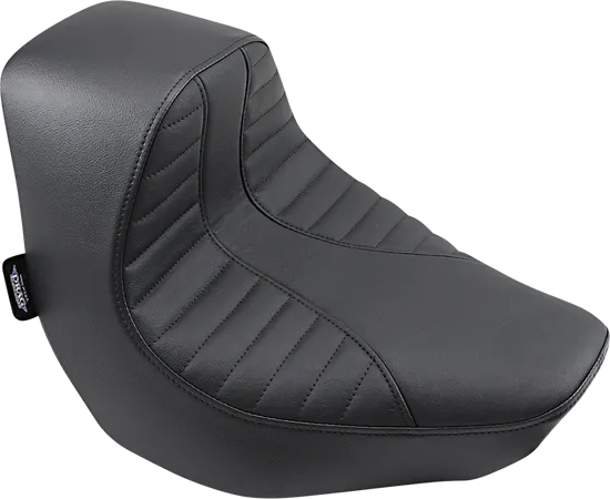 DS Black Vinyl Silver Scorpion Stitch EZ Mount Solo Seat