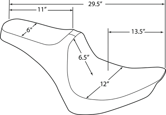 DS Black Vinyl Smooth Predator III 2 Up Seat