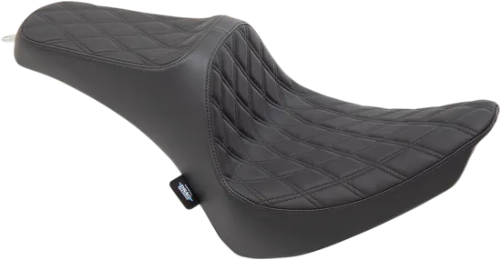 DS Black Vinyl Double Diamond Stitch Predator III 2 Up Seat