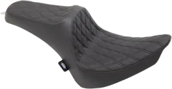 DS Black Vinyl Double Diamond Stitch Predator III 2 Up Seat