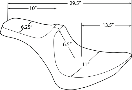 DS Black Vinyl Smooth Predator III 2 Up Seat