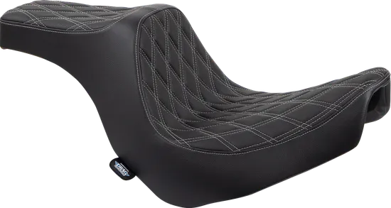 DS Black Predator III Silver Double Diamond Stitch 1pc Seat