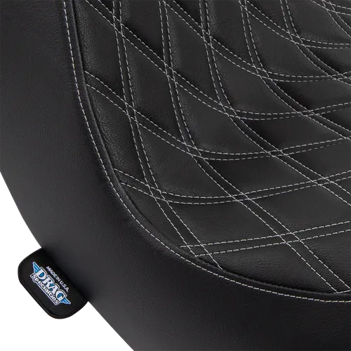 DS Black Predator III Silver Double Diamond Stitch 1pc Seat