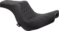 DS Black Predator III Silver Double Diamond Stitch 1pc Seat