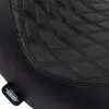 DS Black Predator Double Diamond Stitch Solo Seat
