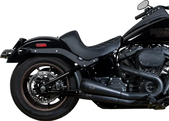 DS Black Predator Silver Double Diamond Stitch Solo Seat