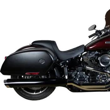 DS Black Predator Silver Double Diamond Stitch 1pc Seat