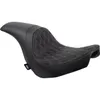 DS Black Predator Silver Double Diamond Stitch 1pc Seat
