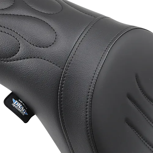 DS Black Leather Vinyl Flame Stitch Predator Seat 2
