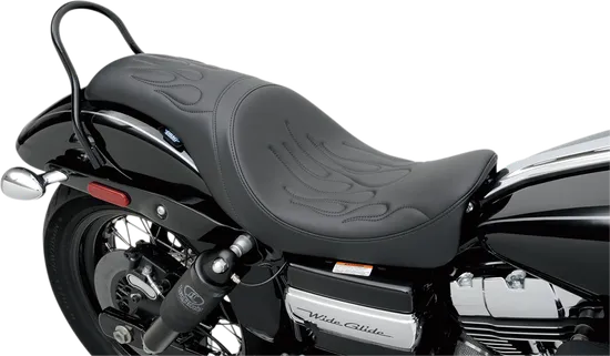 DS Black Leather Vinyl Flame Stitch Predator Seat 4