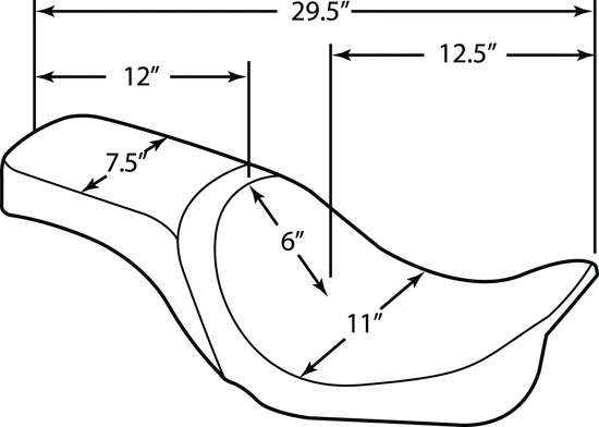 DS Black Vinyl Diamond Stitch Predator III Seat