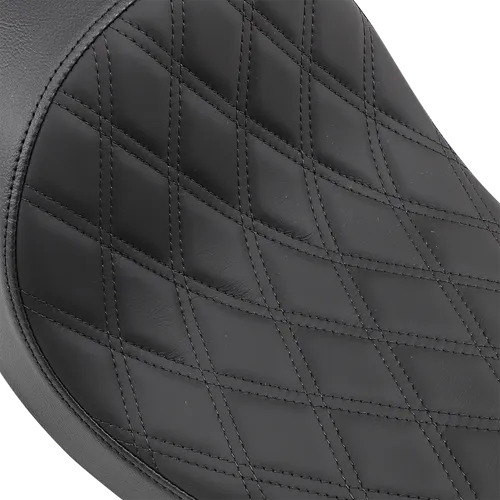 DS Black Leather Diamond Stitch Low Solo Seat