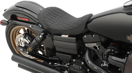 DS Black Leather Diamond Stitched Low Profile Solo Seat 5