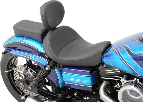 DS Black Leather Vinyl Mild Stitched Solo Seat