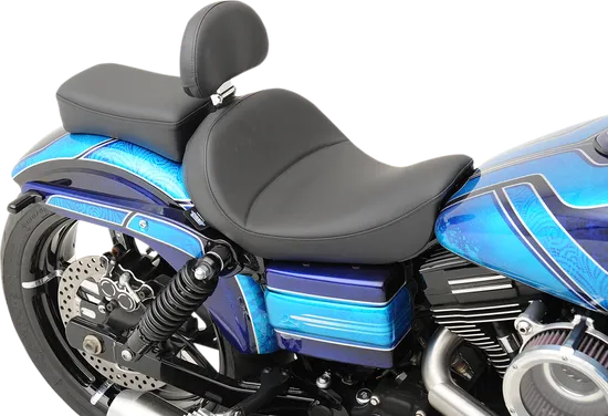 DS Black Leather Vinyl Mild Stitched Solo Seat