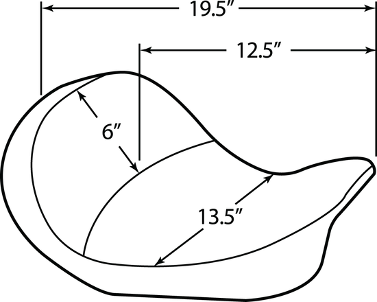 DS Black Leather Vinyl Mild Stitched Solo Seat