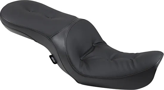 DS Black Vinyl Pillow Low Profile 2 Up Seat