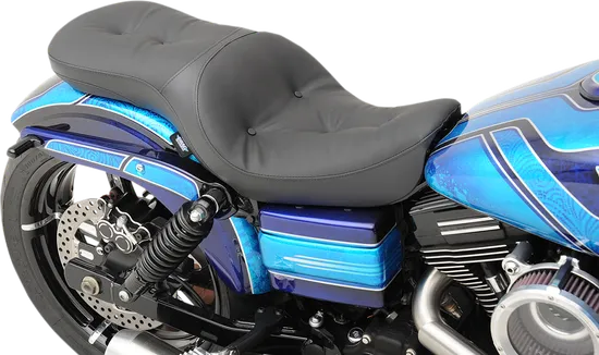 DS Black Vinyl Pillow Low Profile 2 Up Seat