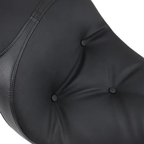 DS Black Vinyl Pillow Low Profile 2 Up Seat