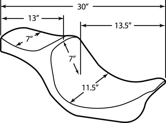 DS Black Vinyl Smooth Predator III 2 Up Seat