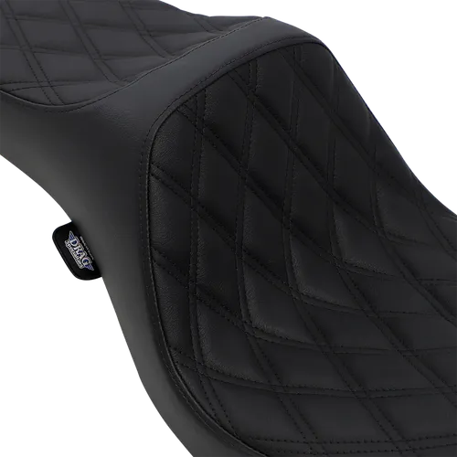 DS Black Vinyl Double Diamond Stitch Predator III 2 Up Seat