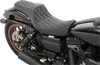 DS Black Vinyl Double Diamond Stitch Predator III 2 Up Seat