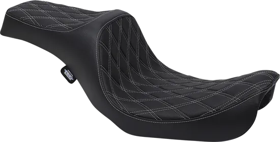 DS Black Vinyl Silver Double Diamond Predator III 2 Up Seat