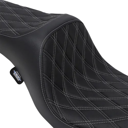 DS Black Vinyl Silver Double Diamond Predator III 2 Up Seat