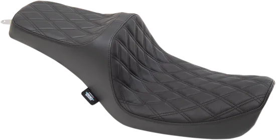 DS Black Vinyl Double Diamond Stitch Predator III 2 Up Seat