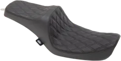DS Black Vinyl Double Diamond Stitch Predator III 2 Up Seat